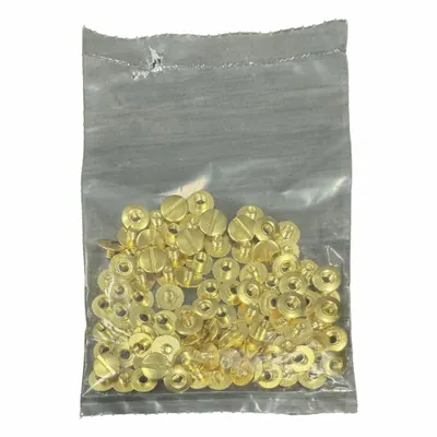 KINTER Binding Post: #8-32 Thread Size, 13/64 in Brl Dia, 1/8 in Brl Lg, Brass - Binding Post Assemblies