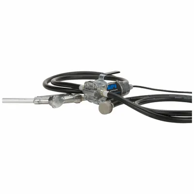 GPI Electric Drum Pump: 12 V DC, 1/10 hp HP, 8 gpm Max. Flow Rate, Pump with Hose & Nozzle - Portable DC-Powered Fuel Transfer Pumps