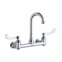 ELKAY Handle-Operated Faucet: Wall, Centerset, Brass, Chrome Plated, 1.5 gpm Flow Rate, Gooseneck (MPN LK940GN04T4H)