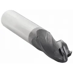This general purpose carbide ball end mill features a 9/16" mill diameter and 1-1/4" length of cut with 4 flutes. The AlTiN coating provides heat resistance and extended tool life. It is used for creating contoured surfaces, slots, and 3D profiles in metal and composite workpieces.