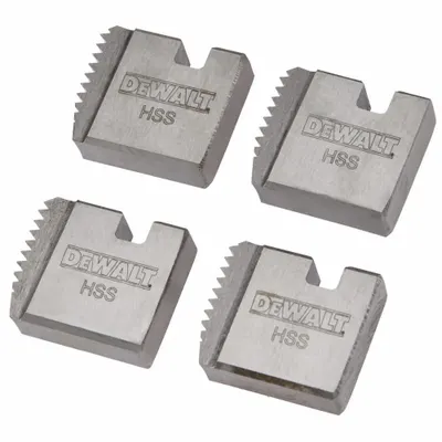 DEWALT Threading Machine Die Head Set: For DEWALT Handheld Heads, 1 1/2 in Pipe - Pipe Dies for Manual & Handheld Power Threaders