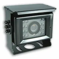 This 12V DC backup camera provides night vision and multi-voltage capability for reversing safety. It is compatible with model CAMSET56-AHD-NTSC2. Commonly used on fleet vehicles to reduce blind spots during backing maneuvers