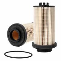 Cartridge diesel fuel filter for Western Star trucks. Outside diameter 4 in, overall length 8 3/16 in. Removes contaminants from diesel fuel to protect engine fuel system components