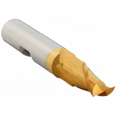 CLEVELAND Square End Mill: High Speed Steel, TiN Coated, 2 Flute, 7/32" Mill Dia - General Purpose High-Speed Steel Square End Mills