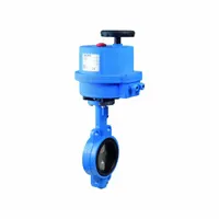 BONOMI Electrically Actuated Butterfly Valve: For Air/Water Media, Ductile Iron, 100 to 240V AC (MPN EN500S-003-2-1/2)