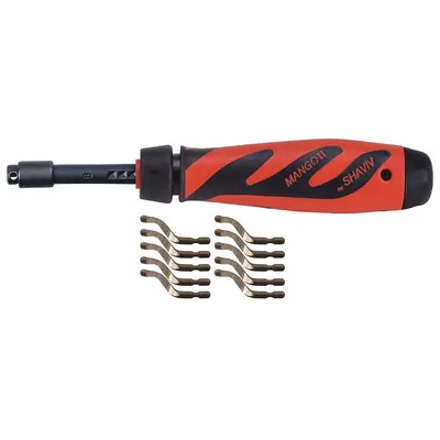SHAVIV Deburring Tool Set: B10 Blade - Adjustable-Length Hand Deburring Tools