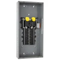 Load Center: 200 A Amps, 120/240V AC, 24 Spaces, 22 kA, 12 Max. No. of Tandem Breakers, Indoor (MPN QO124M200P)