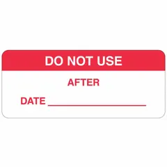 Red/white rectangular inspection label made of matte polyester with abrasion-resistant properties. Designed for indoor use, it is commonly applied to equipment or assets requiring periodic inspection to indicate maintenance status. Supplied in a 364-pack.