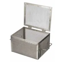 MARLIN STEEL WIRE PRODUCTS Parts Washer Basket: Rectangular, Stainless Steel, Silver, Not Nestable (MPN 00-00368229-38)