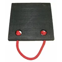 Outrigger Pad: Jack Plate, Polymer, 50 ton Load Capacity Vertical, 12 in Overall Lg (MPN 14464)