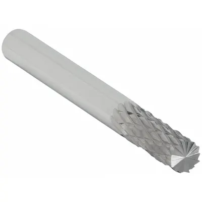 OSG Solid Router Bit: Diamond Cut, End Mill, 1/4" Cut Dia, 3/4" LOC (MPN 415-2500) - Diamond-Pattern Router Bits for Steel & Hardened Steel