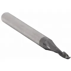 Carbide square end mill with AlTiN coating for wear resistance and heat protection. Two-flute design with 3/64" mill diameter and 1/8" length of cut. Suitable for general-purpose milling of metals and composites in industrial manufacturing and maintenance applications.