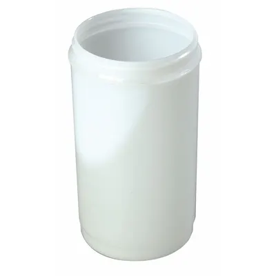 CARLISLE Container with Pourer: White, Polyethylene, 3 in Overall Ht, 1 in Overall Dia - Containers with Pourers