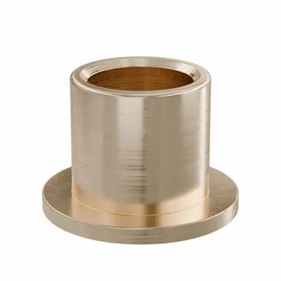 OILITE Flanged Sleeve Bearing: Bronze, SAE 841, 3/4 in Bore, 1 in OD, 1 in Lg - Lubricated General Purpose Metallic Flanged Sleeve Bearings
