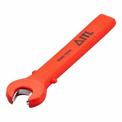 ITL Open End Wrench: Alloy Steel, Chrome, 25/64 in Head Size, 4 3/4 in Overall Lg - SAE, Single End, Open End Wrenches