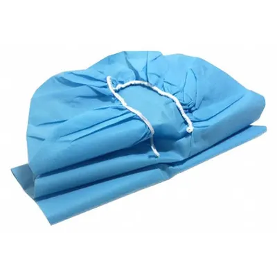 MEDSOURCE Cot Sheet: Full Cot, 90 in Overall Lg, 36 in Overall Wd, Blue - Disposable Sheets