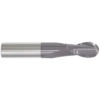 APPROVED VENDOR Ball End Mill: Carbide, AlTiN Coated, 2 Flute, 3/32" Mill Dia, 3/8" LOC, 1-1/2" OAL (MPN 221-001019)