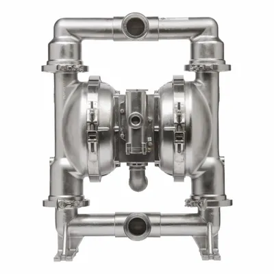 ARO Diaphragm Pump: 2 in, Tri-Clamp, 195 gpm, 31.4 ft Max. Head, 316 SS Valve - FDA-Compliant AODD Pumps