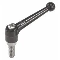KIPP Adjustable Handle: Zinc w/ SS Thread, 5/8"-11, 110 mm Lg (MPN K0117.5A61X60)