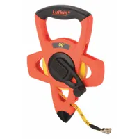 CRESCENT LUFKIN Long Tape Measure: Manual, FE050, SAE, 50 ft, 1/8 in, Plastic with Grip, Inch, Open