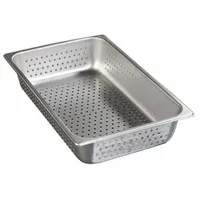 CARLISLE Food Pan: Full Size, Rectangular, 24 ga Gauge, 12.5 qt Capacity, NSF Certified (MPN 607004P)