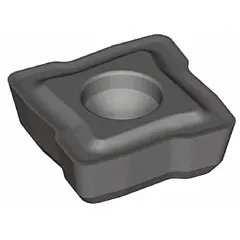Carbide indexable insert for drilling operations, designed for chip control and extended tool life. Suitable for creating precise holes in ferrous and non-ferrous materials in metalworking applications.