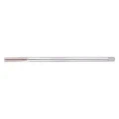 This pulley tap is designed for cutting internal threads in hard-to-reach or deep holes. It features a plug chamfer for threading through holes or blind holes in ferrous and non-ferrous materials. Made from high-speed steel with 4 flutes, it is suitable for maintenance, repair, and production applications.