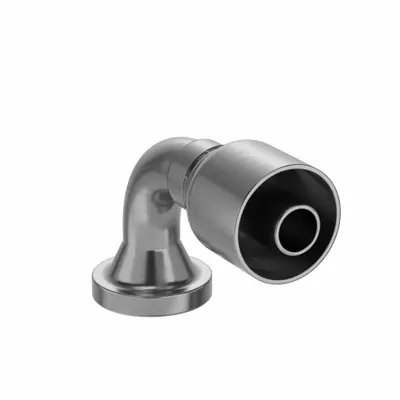 PARKER 90° Elbow Crimp Hydraulic Hose Fitting - Crimp Hydraulic Hose Fittings with Flange Connection