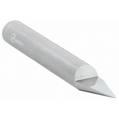 Carbide tipped-off single-end pointed engraving tool with a 30° tip angle and 0.03" tip diameter for fine, clean lines. Overall length of 2". Suitable for precision marking, engraving, and detailing on metals, plastics, and composites in machining and fabrication applications.