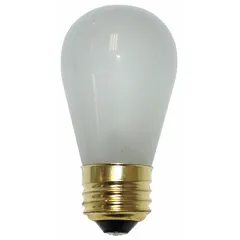 Incandescent Bulb, S14 Sign, E26 Medium Screw Base, 15W, 34V, 2800K, Frosted