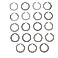 Arbor Spacer Assortment: Inch, 1.25 in Inside Dia, 1.75 in Outside Dia, 5/16 in Keyway Wd, Steel (MPN 24260)