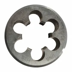 Solid threaded component with 2-inch outer diameter and 1-14UNS thread specification. Used as a replacement part in power tools to maintain or restore mechanical function.
