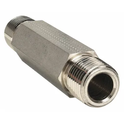 PARKER Metal Pipe Straight: Hex Nipple, 316 Stainless Steel, 1/2 in x 1/2 in, 6,600 psi - Extreme Pressure Instrumentation Pipe Fittings