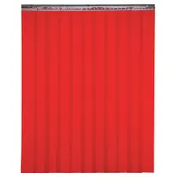 TMI Welding Strip Curtain: PVC, 7 ft Ht, 7 ft Wd, Red, Universal Mount (MPN 999-00542)