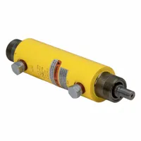 Steel high cycle hydraulic ram with 5 ton nominal capacity and 3 inch nominal stroke length. Designed for repeated clamping cycles in workholding systems to secure parts during machining, welding, or assembly operations