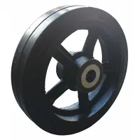 DAYTON Wheel: 10 in Overall Ht, 10 in H x 2 1/2 in W, 10 in Overall Lg, Rubber, 2 1/2 in Overall Wd (MPN MH34D64501G)