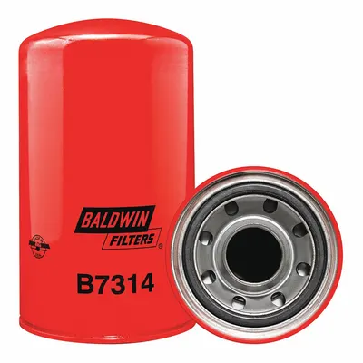BALDWIN FILTERS Oil Filter: B7314, M45 x 1.50 Thread Size, 9 5/8 in Overall Ht - Spin-On Oil Filters