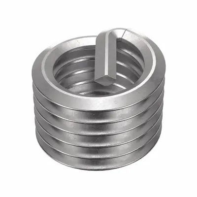 HELI-COIL Helical Insert: Tanged Tang Style, Free-Running, 1/2"-14 Thread Size, Plain - Free-Running Tanged Helical Inserts