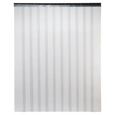 TMI Strip Door: For 3 ft Opening Wd, For 7 ft Opening Ht, 8 in Strip Wd, 50% Overlap % - Antistatic Strip Doors