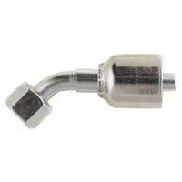 PARKER Hydraulic Crimp Fitting: Steel x Steel, 45° Elbow, -12 For Hose Dash Size, Metric x Crimp (MPN 1CE43-22-12)