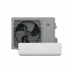 Wall-mount air handler mini-split system for cooling areas of 350 sq ft to 400 sq ft. Operates on 115V AC with cooling capacity from 3,600 BtuH to 10,000 BtuH. Includes Seacoast Corrosion Protection for use in coastal environments.