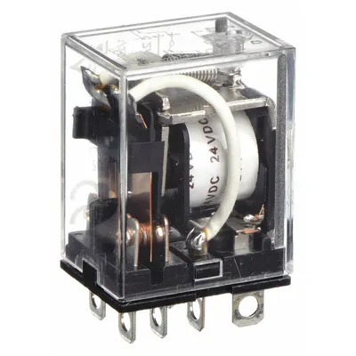 OMRON General Purpose Relay: Socket Mounted, 10 A Current Rating, 24V DC, DPDT - Socket-Mounted Relays