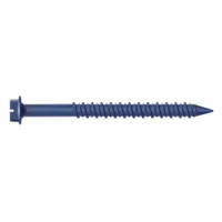 MKT FASTENING Concrete Anchor Screw: 1 3/4 in Overall Lg, 1/4 in Dia, Steel, Blue Ruspert, 25 PK (MPN H4175SP)