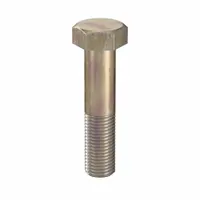 Hex Head Cap Screw: Steel, Class 10.9, Zinc Yellow, M27, Metric, 120 mm lg, Partially Threaded, 5 PK (MPN HC10271201-005P1)
