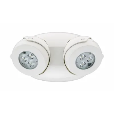 LITHONIA LIGHTING Emergency Remote Light Head: LED, Thermoplastic, Ceiling/Wall, 5 W Lamp Watt - Plastic Remote Heads