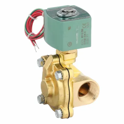 REDHAT Solenoid Valve: 2-Way, Normally Open, 1 in Pipe Size, 12V DC, Watertight - 2-Way/2-Position, Normally Open Solenoid Valves