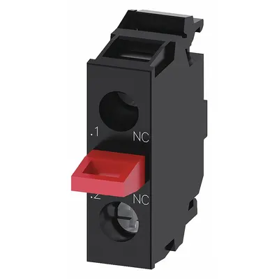 Siemens Contact Block: 22 mm Panel Mounting Size, 1NC, Momentary, 3SU1 Series - Contact Blocks