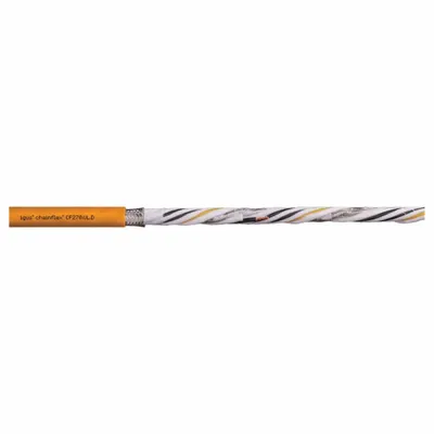 CHAINFLEX Servo Motor Cable: (4) 2 AWG (35), Orange, PUR Jacket - Servo VFD Power Cables