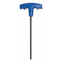 This 8-piece T-shaped hex key set includes metric sizes with single ball ends and a long-reach design. The black oxide finish provides corrosion resistance. Suitable for tightening or loosening hex socket screws and fasteners in maintenance and assembly tasks.