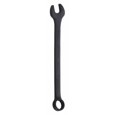 WESTWARD Combination Wrench: Alloy Steel, Black Oxide, 21 mm Head Size, 10 5/8 in Overall Lg - Metric 12-Point Combination Wrenches